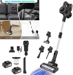 Lamor Stofzuiger - Steelstofzuiger - Draadloze Stofzuigers - 5-laags filtersysteem - 2,7kg - 110–240V - 3800W - 110 x 15 x 23,5cm — thumbnail 2