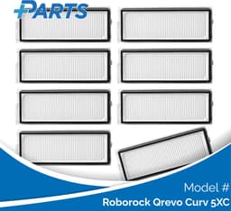 Roborock Qrevo Curv 5XC Filters (8 Stuks, Plus.Parts® alternatief voor 8.02.0296) — thumbnail 1