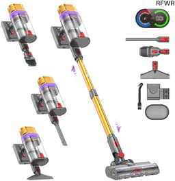 Steelstofzuiger Draadloos - Snoerloze Stofzuiger - Huis Reinigen - Dubbele Tank Design - 1.8L Capaciteit - Goud — thumbnail 1