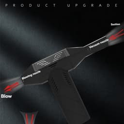 Mini Turbo Ventilator - Krachtige Bladblazer - Snel Reinigen - 130.000 RPM Motor - 24 cm - Zwart — thumbnail 4