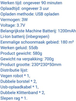 Compacte Robot stofzuiger. Desinfecterend licht. Door zijn compacte formaat past hij overal tussendoor. — thumbnail 2