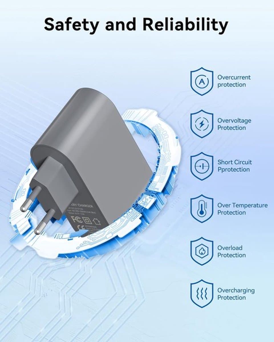 26.1V Oplader Geschikt voor Dyson V6 V7 V8 - Vervangende Oplader Geschikt voor Dyson - Universeel - Battery Charger - Stofzuigeradapter - Kabel 1,8 m - Voor Dyson Steelstofzuigers - Voor Animal Stofzuigers Netwerkadapter AC-Ad — afbeelding 1