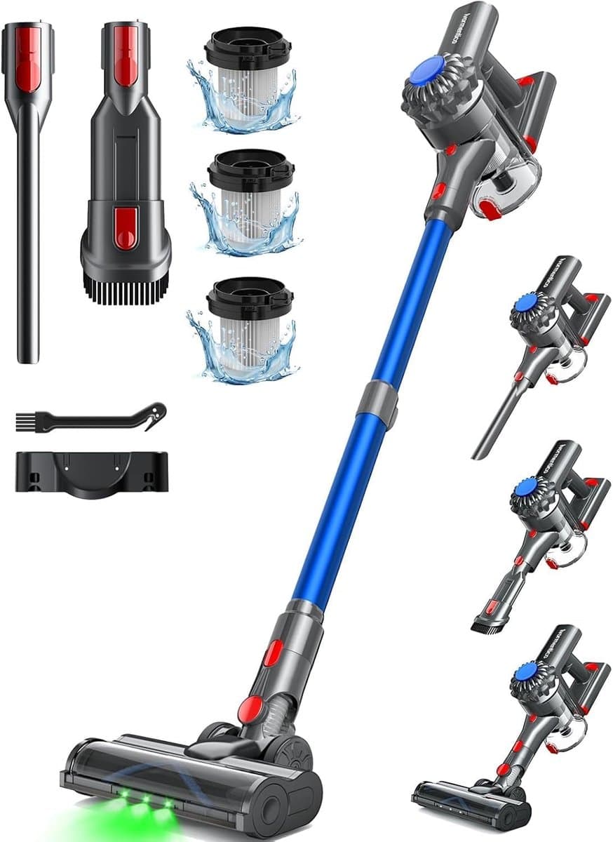 Draadloze Steelstofzuiger Krachtig - 50 Min Autonomie - Donkerblauw — afbeelding 1