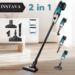 Instava Kruimeldief met LED Licht & 2 Accu’s – Geschikt voor Makita LXT 18V Accu – Draadloze Handstofzuiger – 10kPa Zuigkracht – 750ML – Kruimeldief voor Auto & Huis — thumbnail 5