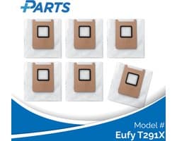 Eufy T291X Stofzakken (6 Stuks, Plus.Parts® alternatief voor T29YQA20)