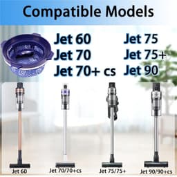 HEPA filter geschikt voor Samsung Jet 60 Jet 70 Jet 70+ Jet 75 Jet 75+ Jet 90 VS9000RL stofzuigers accessoires stoffilters miniatuur handheld onderdelen -2 stuks — thumbnail 4