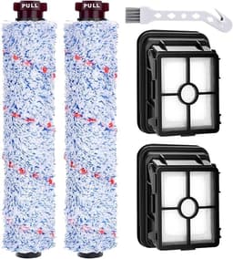 3-in-1 accessoire, 2 multifunctionele rolborstels + 2 vervangingsfilters 1866F, geschikt voor Bissell CrossWave 17132, Pet Pro 2225N, 2582N — thumbnail 1