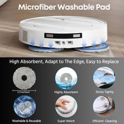 Accessoireset Geschikt voor Ecovacs Deebot T50 Pro Omni, T50 Omni, T50 Max en T50 Pro — 1 Hoofdborstel, 4 Filters, 6 Stofzakken, 6 Reinigingsdoeken, 6 Zijborstels — Reserveonderdelen — thumbnail 5