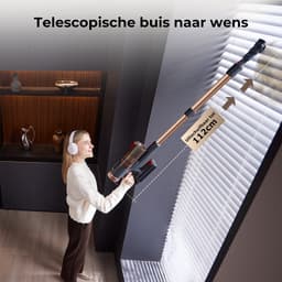 Proscenic P11 Ultra - Steelstofzuiger Draadloos - 550W - 55Kpa - Draadloze Stofzuiger - Ultralicht - 1,2 L Stofbak - 55 minuten - Snoerloze Stofzuiger — thumbnail 2