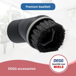 Plumeauborstel - Geschikt voor Miele 35 mm - Zwart — thumbnail 5