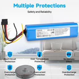 Stofzuigeraccu - 6800 mAh - 14,8 V - Li-ion — thumbnail 2