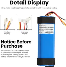 Stofzuigeraccu - 4000 mAh - 21,6 V - voor iFloor 3 en Floor ONE S3 — thumbnail 3