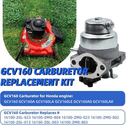Carburateur 9-in-1 Set met Onderdelen voor Honda GCV160 GCV135 Grasmaaier Motor — thumbnail 4
