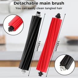 Hoofdborstel Accessoires - Vervangende Onderdelen - Stofzuigen Thuiskom - Tandriem Ontwerp - 2 Stuks - Rood — thumbnail 3