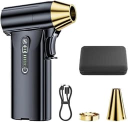 Handstofzuiger - Draagbare Bladblazer - Auto en Huis Reinigen - Krachtige 130000 RPM - 341.50 Gram - Zwart — thumbnail 1
