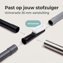 Cheqo® Meubelborstel - Stofzuigerborstel - Plumeau - Opzetborstel - Meubelzuigmond - Stofzuigermondstuk - Stofzuiger Opzetstuk - Bekledingszuigmond - Stofborstel - Stofzuigeraccessoire - Hulpstuk voor Meubels en Bekleding - Universeel — thumbnail 5