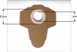 5x Dparts stofzuigerzakken geschikt voor Parkside en Einhell - microfleece zakken voor Lidl PNTF 23 - PTS 250 - PNTS 1250 - 1300 - 1400 - 1500 series - nat droog stofzakken — thumbnail 4