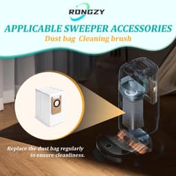 RongZy Pack of 8 Replacement Vacuum Cleaner Bags Compatible with Eufy Omni S1 Pro Vacuum Cleaner Accessories 2.5 L - ShopVlot — thumbnail 3