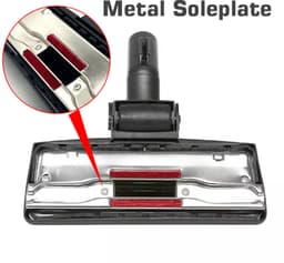 Geschikt voor Miele / AEG / Siemens / Bosch / Kärcher - 32-35mm Universele Stofzuigermond - kunststof vloerzuigmond met 2 rollen — thumbnail 4
