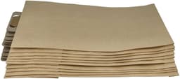 vhbw 30 stuks stofzakken, compatibel met Nilfisk VP700, VP500 en VP400 stofzuigers – 45,3 cm x 22,7 cm, bruin — thumbnail 2