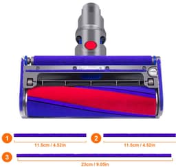 Pluche Strips Set van 3 - Stofzuiger Borstel voor Dyson V6/V7/V8/V10/V11/V12/V15 - Zelfklevende Strip - Zachte Pluche Band - Geschikt voor DC58/DC59/DC62/DC72 - Stofzuigerborstel — thumbnail 2