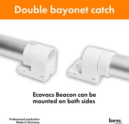 Muurbevestiging Flexibel - Wandbeugel - Beugelfles - Antenne - Compatibel met Ecovacs - Kunststof UV-bestendig - Beugel — thumbnail 3