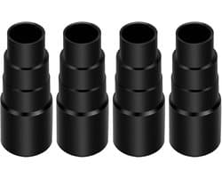 Vacuum Adapter voor Stofafzuiging - 4 stuks set - Effectieve stofafzuiging - Geschikt voor diverse stofzuigers - Hoogwaardige materialen...
