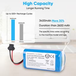 Stofzuigeraccu - 14,4V - 3400mAh - Lithium-ion — thumbnail 3