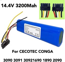 Stofzuigeraccu - 14,4 Volt - 3200mAh - Robotstofzuiger — thumbnail 2
