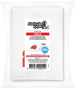 20x PREMIUM PRO FJM 3D Stofzuigerzakken Geschikt voor Miele - 20 Stofzakken + 2 Hygiëne en 2 Motor filter meegeleverd! Premium kwaliteit zakken - Cat & Dog - Anti Allergie -Geschikt voor o.a. Miele C2, C1, S6, S4, S6000, S4000, S700, S500, S300 — thumbnail 2