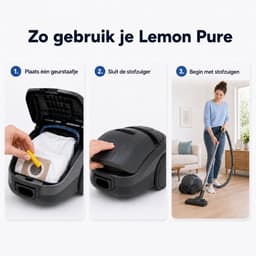 DEGG® – Geurstaafjes voor Stofzuiger – Lemon Pure – Verfrist tijdens het Stofzuigen – 5 Stuks — thumbnail 4