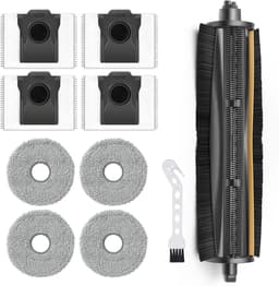 Borstel Onderdelen Kit - Stofzuiger Accessoires - Robotstofzuiger Onderhoud - Anti-Knijpen Anti-Stuck - 10 stuks - Grijs — thumbnail 1