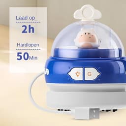 Bureau Stofzuiger - Mini Stofzuiger - Bureau Schoonmaken - USB Oplaadbaar - 8.6 x 10.8 cm - Paars — thumbnail 4
