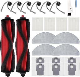 PromoHome 24-delig accessoireset voor Roborock Q7 L5+, Q7 M5+, Q7 L5 PLUS, Q7 M5 PLUS Stofzuiger Accessoireset, 2 Hoofdborstels, 6 Zijborstels, 4 HEPA-filters, 4 Dweilen — thumbnail 1