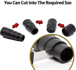 Drie adapters, PVC-verloopslang, verstelbare maat 25-42 mm, geschikt voor stofzuigers en elektrisch gereedschap. — thumbnail 4