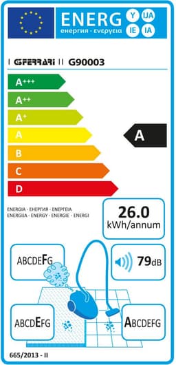 Cycloon Stofzuiger - Eco Design - Energieklasse A - 3l inhoud - 700W - G3 Ferrari — thumbnail 2