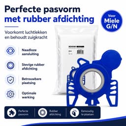 SQOON® Stofzuigerzakken Geschikt voor Miele GN, classic C1 complete C2/C3 + 1 filter - 10 Stuks — thumbnail 3