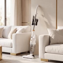 AG3500 Steelstofzuiger - Zonder Zak - 600W - Sterke Zuigkracht - Vacuum Cleaner - 3-in-1 Snoerstofzuiger - HEPA Filter - Vacuum Cleaner -LED Verlichting - Handstofzuiger - Lichtgewicht - Kruimeldief - Geschikt voor Dierenharen - Wit — thumbnail 5