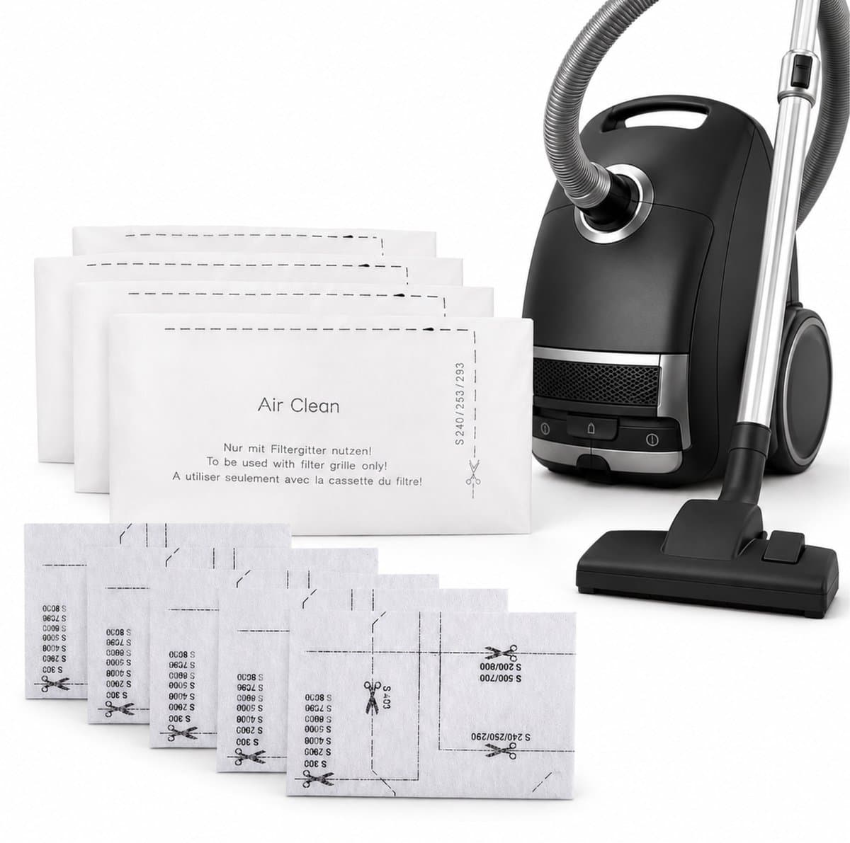 Knaak Stofzuiger Filter Set - 10 Stuks - Filter en Filterpads - Geschikt voor Miele Stofzuigers - Motorfilter en Uitblaasfilter — afbeelding 1