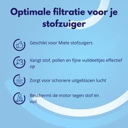 Knaak Stofzuiger Filter Set - 10 Stuks - Filter en Filterpads - Geschikt voor Miele Stofzuigers - Motorfilter en Uitblaasfilter — thumbnail 2