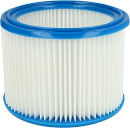vhbw geplooid filtervervanging voor Makita P-70219, W11753 stofzuigers - cartridgefilter blauw wit — thumbnail 2