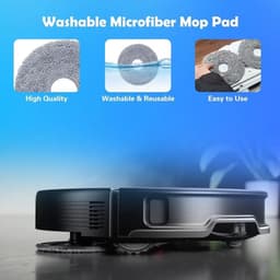 Vervangende accessoireset voor Roborock Saros 10R, Saros 20, Qrevo Edge 2, Qrevo CurvX, Qrevo Curv 2 Pro robotstofzuiger – 1 hoofdborstel, 4 zijborstels, 4 HEPA-filters, 4 doeken, 4 stofzakken — thumbnail 4
