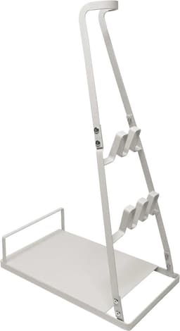 Opbergstandaard Stofzuiger - Houder Accessoires - Stofzuiger Organiseren - Vrijstaand Boren Niet Nodig - 58 x 365 cm - Wit — thumbnail 1