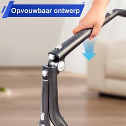 Draadloze Stofzuiger - Steelstofzuiger 4-in-1 - Huis Schoonmaken - Vrijstaand Ontwerp - 0.8 Liter - Rood — thumbnail 3