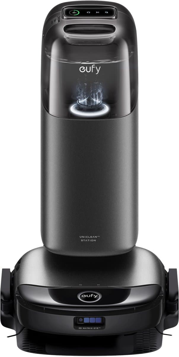 eufy S1 Pro robotstofzuiger met alles-in-1 station en dweilfunctie - Zelfreinigend met ALWAYS CLEAN MOP™ & Eco Clean Ozon™ - 8.000Pa zuigkracht - Automatische moplift - Intelligente obstakeldetectie — afbeelding 1