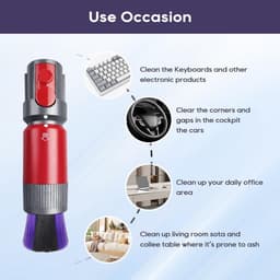Geschikt voor Dyson V7 V8 V10 V11 V12 V15 stofzuigers, stofborstel die geen strepen achterlaat en krasbestendig is, handige zelfreinigende zachte borstelharen, niet geschikt voor de SLIM-serie — thumbnail 4