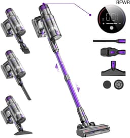 RFWR® Draadloze Stofzuiger 45000 Pa - 580 W met Touchscreen en 8-in-1 Functionaliteit — thumbnail 1