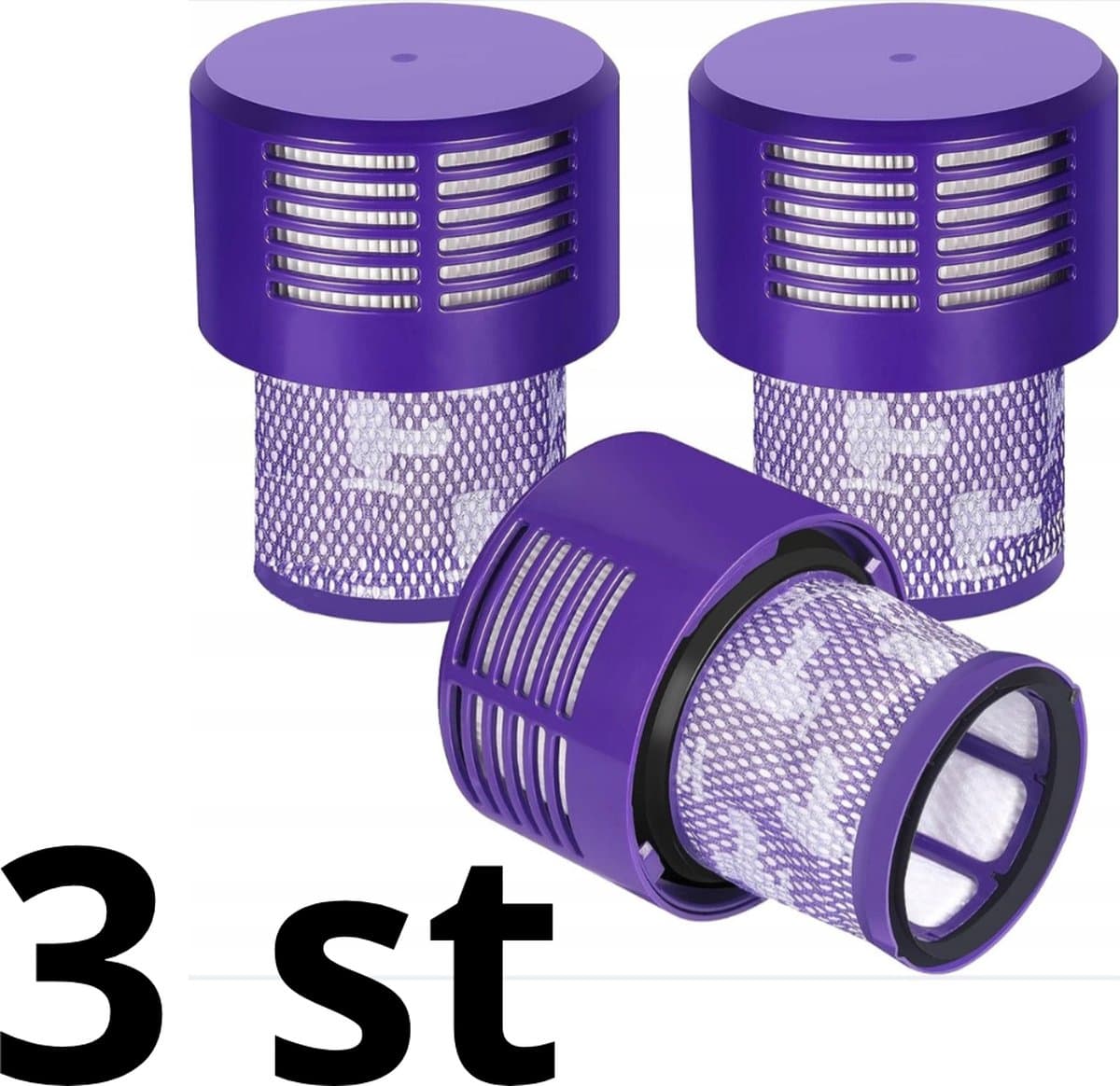 3 x Wasbaar filter vervanging voor de Dyson V10 Cyclone, Dyson V10 Absolute, Dyson V10 Animal stofzuiger. Vervanging voor filter 969082-01, 3 stuks. Een vervanging die net zo goed is als het origineel. — afbeelding 1