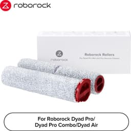 roborock originele wash roller set nat-en-droogzuiger onderdelen wasbaar hepa filter toebehoren-compatibel met roborock dyad pro/dyad pro combo stofzuiger paar voorrollen een achterrol — thumbnail 2