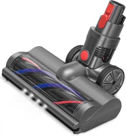 ZENC® Zuigmond Geschikt Voor Dyson V15, V11, V10, V8 & V7 Steelstofzuiger - Turbo Borstel - Vloerborstel Met 4 LED Lampen - Opzetstuk - Mondstuk - Stofzuigeraccessoires - Grijs — thumbnail 1